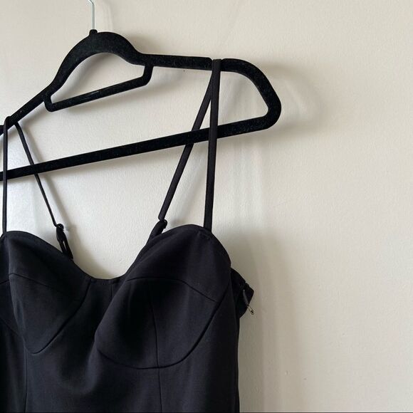 Nwt-leith Bustier Little Black Romper (Size:Medium) - Picture 7 of 13